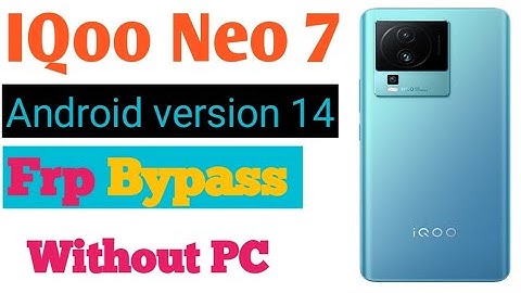 Vivo iqoo neo7 frp Bypass new method 2024 Android version 14