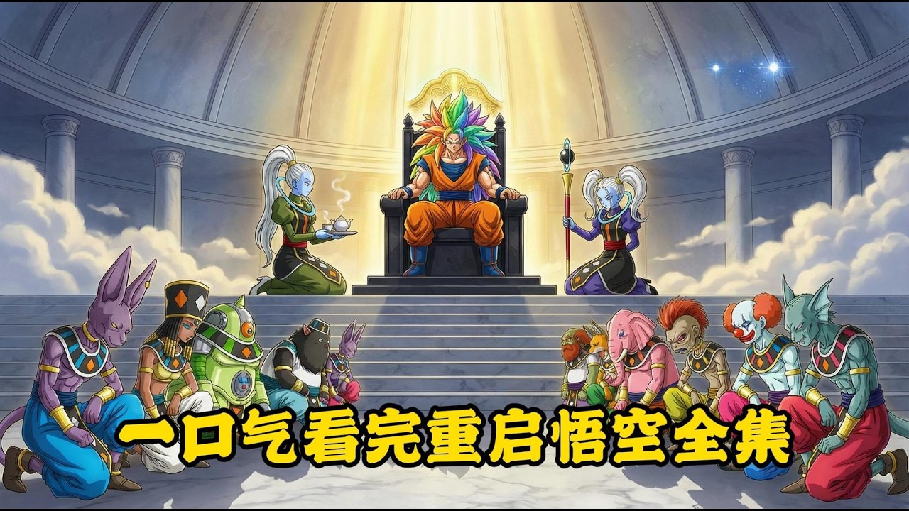 一口气看完超赛7悟空，打败12破坏神，完虐天使和大神官 | 重启悟空全集