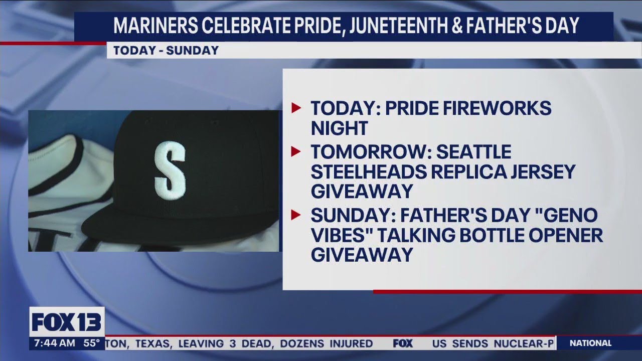 Mariners celebrate pride, Juneteenth & Father's Day 