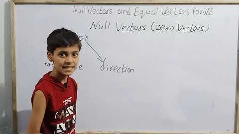 Null and Equal Vectors (JEE)@skwonderkids5047