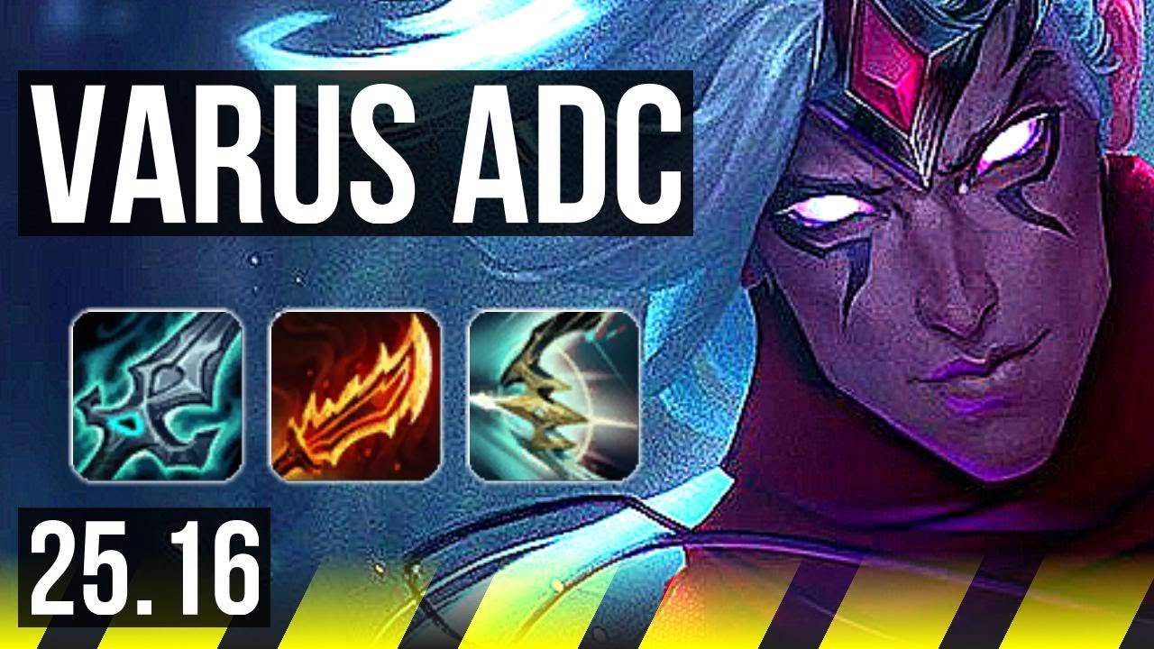 VARUS & Neeko vs YUNARA & Rakan (ADC) | 72% winrate, Quadra | KR Master | 25.16