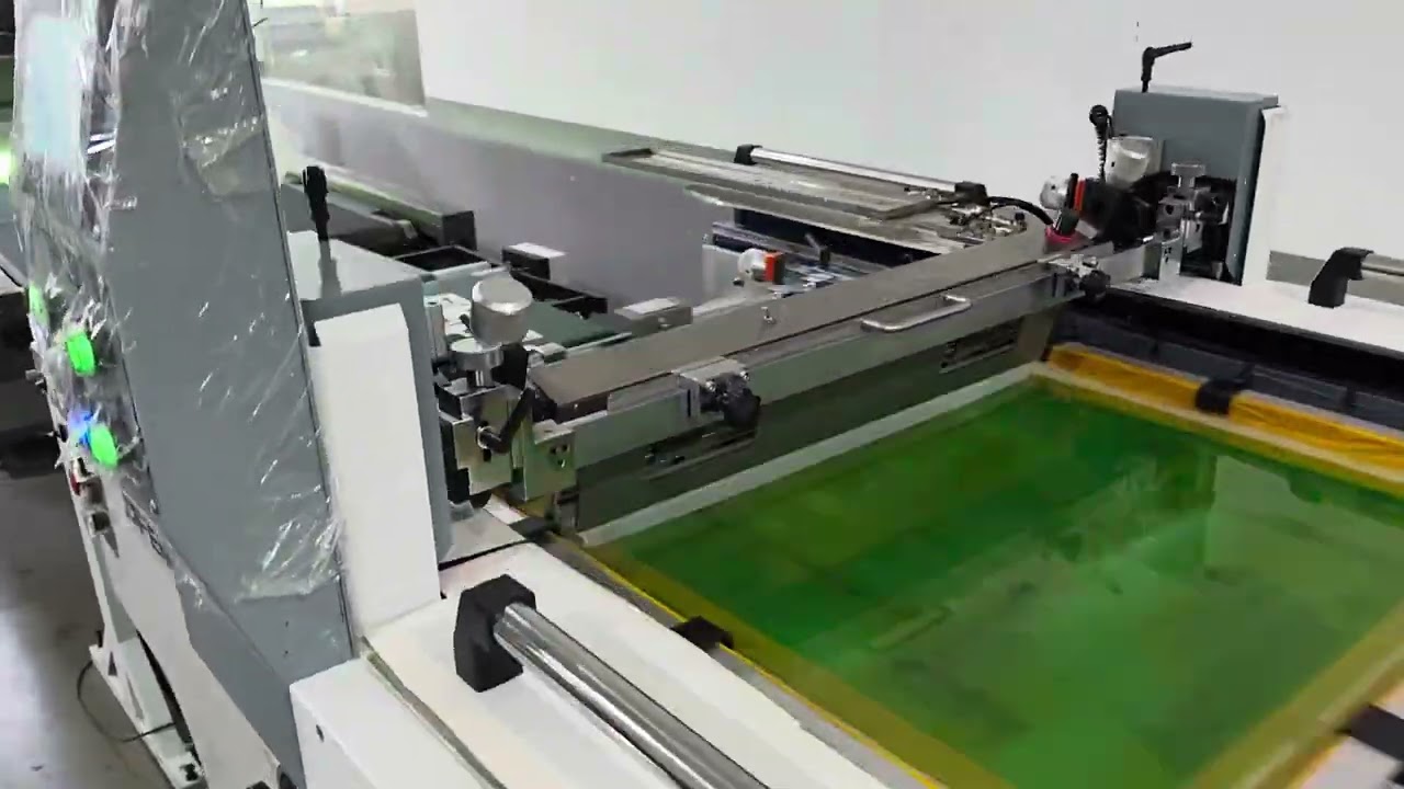 Stop cylinder screen printing machine