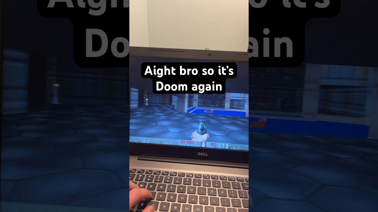 Running Doom on the 8 year old laptop for real 