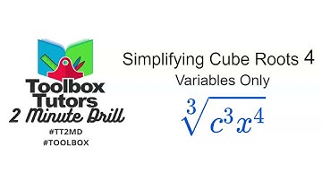 Simplifying Cube Roots Variables Only Example 4