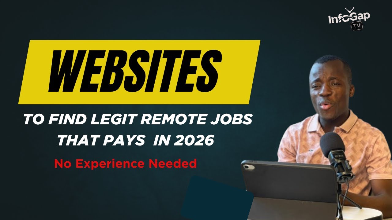 5 Legit Remote Job Websites High Paying + No Experience Needed: Apply 2026