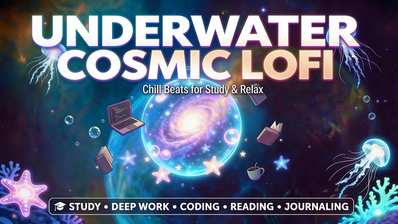 Underwater Cosmic Lofi Beats - Deep Space Ambience for Study/Focus/Relax 🌊🌌