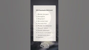 Sifat kepribadian ekstrovert #motivasihidup #faktapsikologi #psikologi #ekstrovert #kepribadian