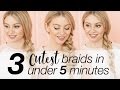 3 Cutest Braids In Under 5 Minutes | Milk + Blush Hair Extensions