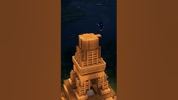 Part 2 Minecraft’s Smallest Eiffel Tower 🥐#minecraft #minecraftb