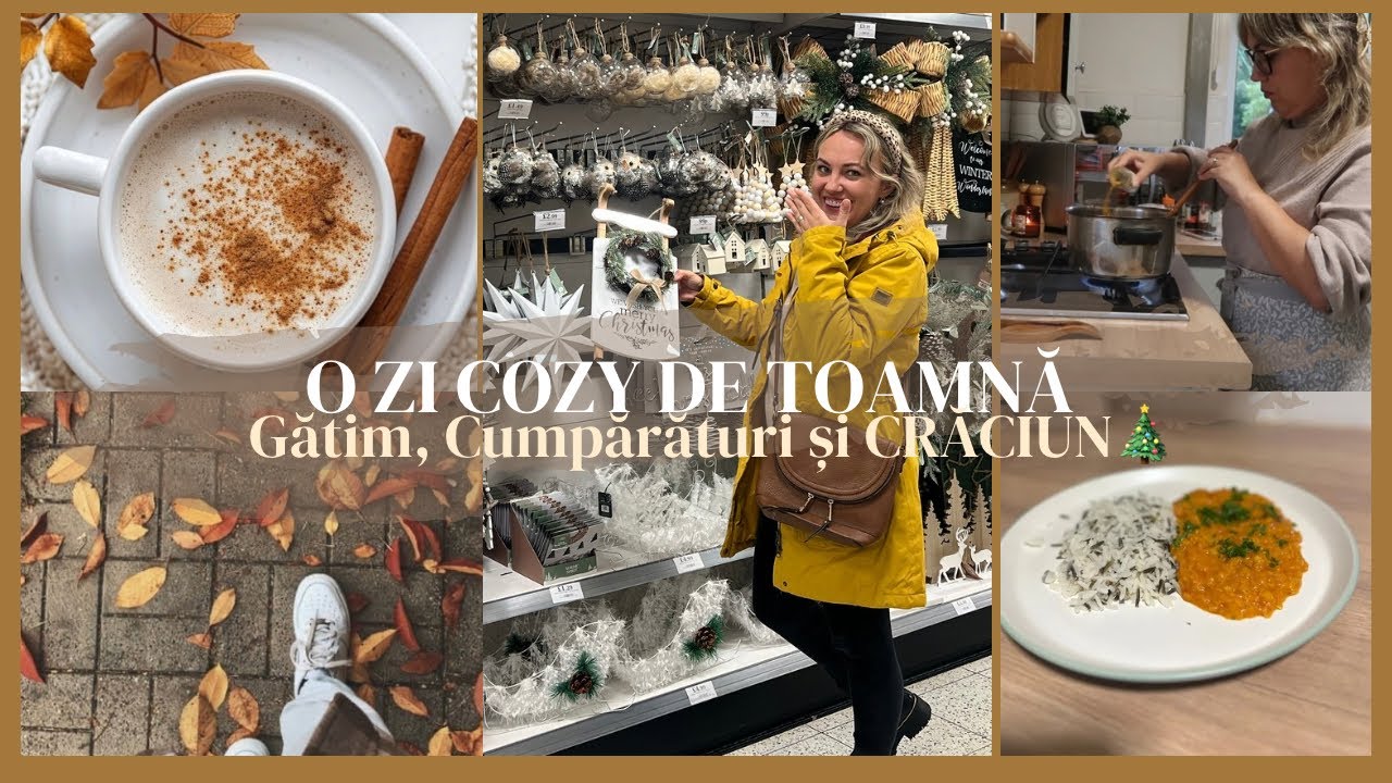 🍂VLOG DE TOAMNĂ ACASĂ| Cumpărături | Gătim CURRY CU LINTE| Crăciunul este în magazine +ceva WOW 🤯