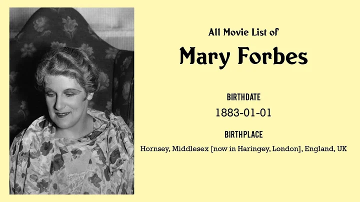 Mary Forbes Movies list Mary Forbes| Filmography o...
