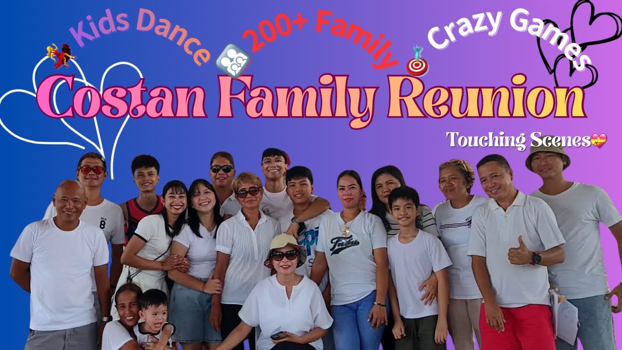 【Family Vlog】Costan Family Reunion in Davao 🇵🇭｜親戚200人でバスケコート貸切！♡