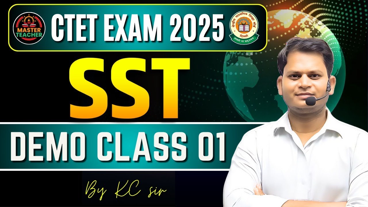 CTET Class SST Demo | CTET Exam SST Subject | Social Studies & Pedagogy ...