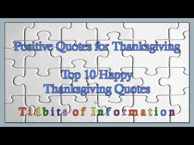 Best Quotes About Thanksgiving: Inspiring Gratitude 3 sddefault