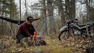 Moto Hammock Camping Alone