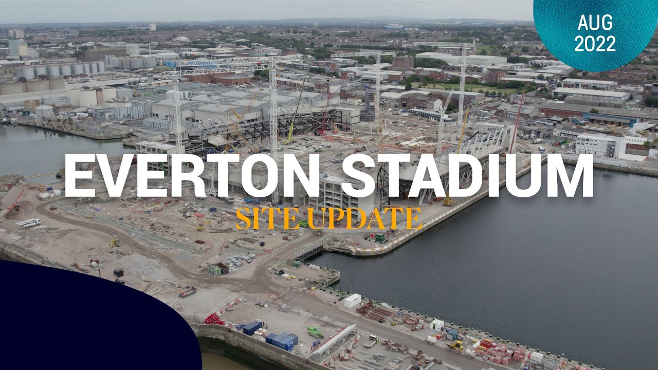 NORTH STAND BOLTS UP! New Everton Stadium Update YouTube