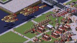 Red Alert 2 | Extra Hard AI | 7 vs 1 | Protect the Flag Map | Russia