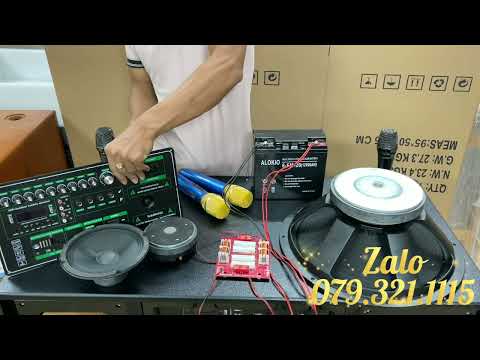 Video Bộ linh kiện ráp loa kéo khủng, bass 40 coil75-190,... - youtube