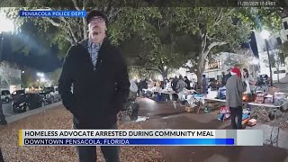 Homeless advocate arrested during community meal