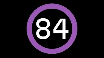 84-Second Countdown Timer - Dark Background + Circular Progress Bar + Ending Sound