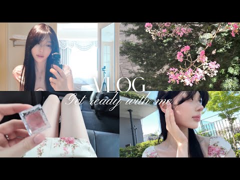 도쿄 파티 vlog | 하루종일 무너짐 없는 한 여름 메이크업 , grwm 팁들,,💕, 힌끗차이로 주인공 되는 팁, 언겟레디윗미 까지,,˖˚⊹ ꣑ৎ‎