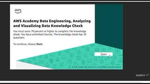 Module 11 Eduskills AWS Academy Data Engineering Course || knowledge check correct answers