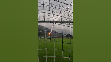 Lightning Strikes Football Field ⚡️