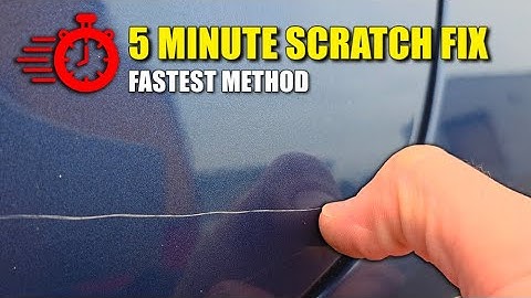 FASTEST Scratch Repair Method...lazy but it works!!! Try it!
