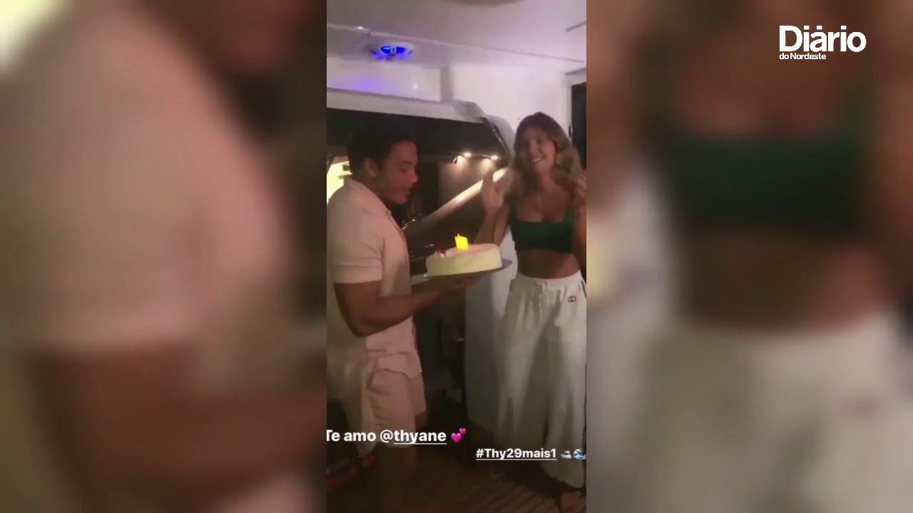 Wesley e Thyane armam uma linda festa para brindar os três anos da