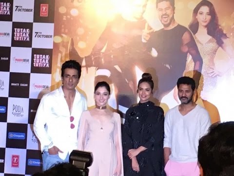 Prabhudeva, Sonu Sood & Tamannah At The Trailer Launch Of Film Tutak Tutak Tutiya 2016. bollywood 2016 top movies