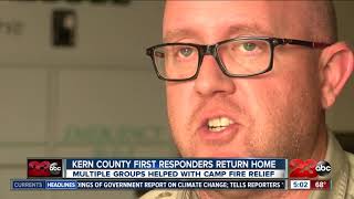 Kern County first responders return home after aiding in Camp Fire relief