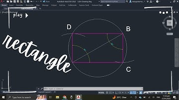 How to: Construct a Rectangle Given the Diagonal and the Length of One Side Using AutoCAD