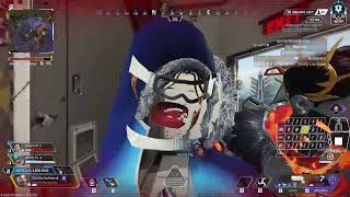 Chaotic low hp fight with the wingman as fuse in ranked Apex Legends 04102026