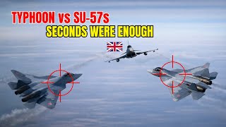Two Su-57s Surrounded a RAF Typhoon — It Ended in Seconds