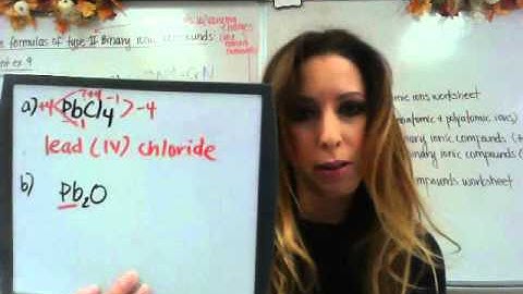 Binary Ionic Compounds Type II