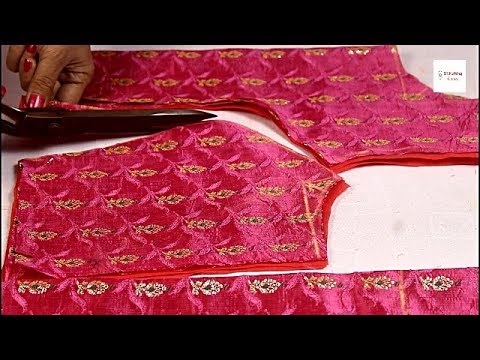normal blouse cutting step by step