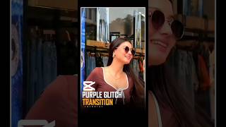 Purple Glitch Transition Tutorial 🔥💯.#capcut #edit #transitionpack #capcutedit #capcuttutorial