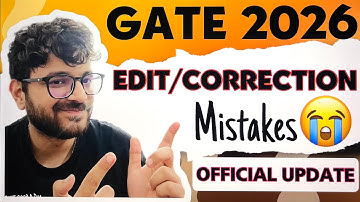 GATE 2026 Form Mistakes? Fix Them Before It’s Too Late! 🚨