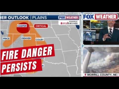 Dry Air, Gusty Winds Fuel Elevated Fire Threat Across Plains - YouTube
