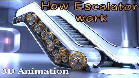 Escalator Inside Mechanism | 3D Animation Explained #chiragtilava #escalator