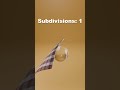 SATISFYING Cloth Simulation 1 VS 5 Subdivisions🤯 In Blender #satisfying #3danimation #asmr