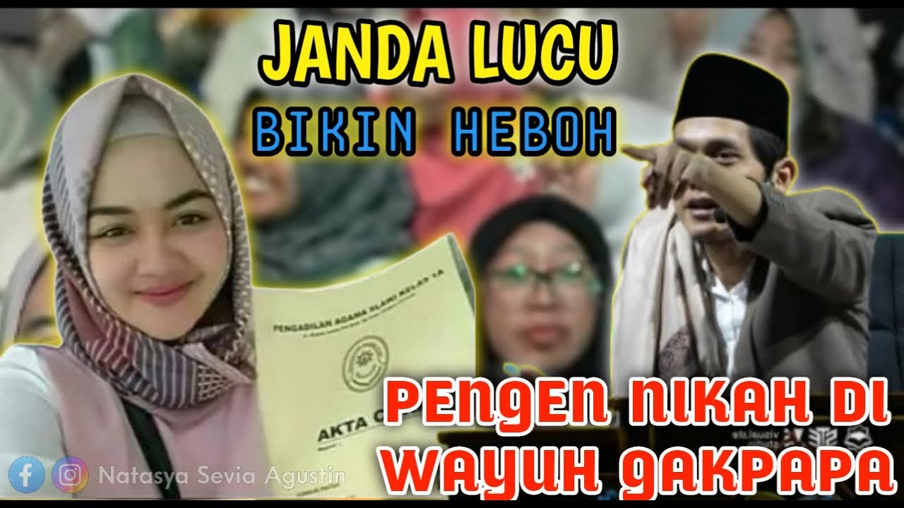 DEMI GUS IQDAM JANDA LUCU INI BAWA BUKTI KALO JANDA