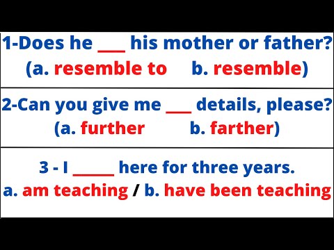 ⁣English Grammar Quiz: 30 Questions Level Test- All Levels |English MasterClass|