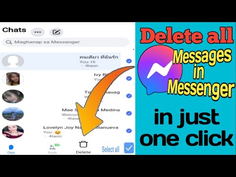 How to delete all facebook Messages in one click? | delete facebook massages | delete messages easy