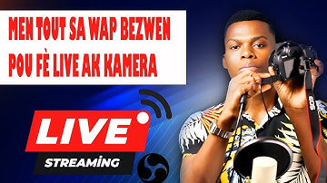 Men kijan pou fè live sou facebook,youtube avec obs #4