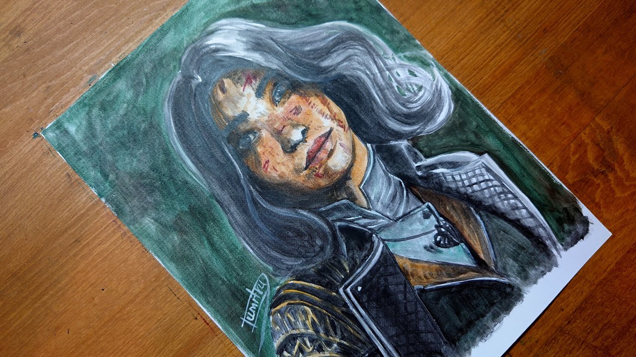 Watercolor Brush Pen is Lune for Clair Obscur Expedition 33 | dumit3 arts Neo Albios