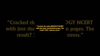 Cell the unit of Life Handwritten Notes for NEET UG2027🔥📚|#neet #study #biology #shortsfeed #shorts