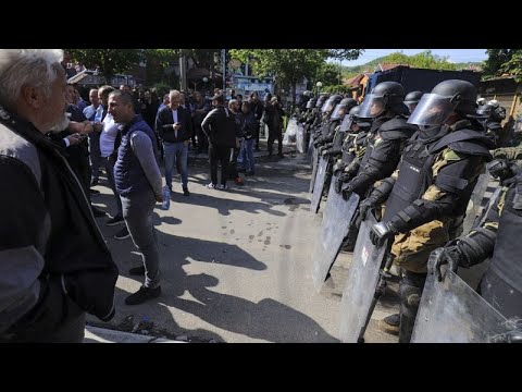 Watch: Ethnic Serbs clash with police in northern Kosovo as tensions rise