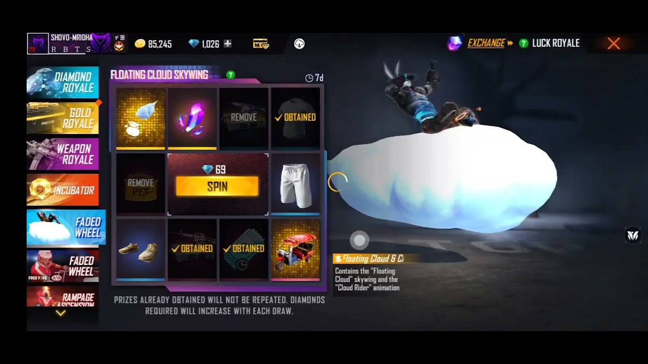 New FADED WHEEL;Floating Cloud & Rider Bundle 😌🌸