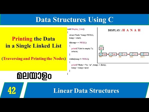 Lecture 42 – TRAVERSING and PRINT data in a Single Linked List ...